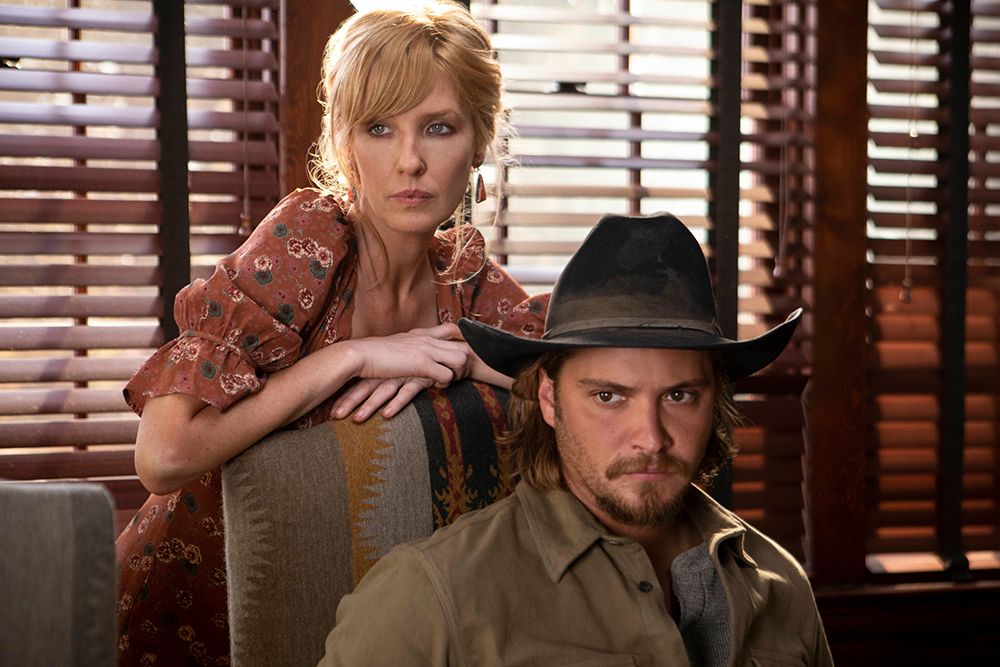 Kayce (Luke Grimes) and Beth Dutton (Kelly Reilly) in Yellowstone