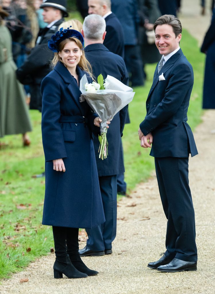 Princess Beatrice and Edoardo Mapelli Mozzi attended without their daughter Sienna