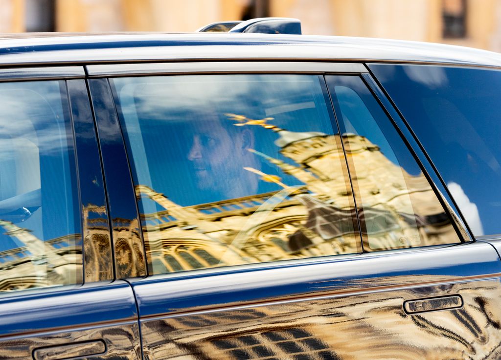 Prince Harry pays his respect to Hm The Queen