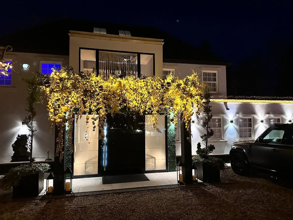 Rylan's home looks stunning at Christmas