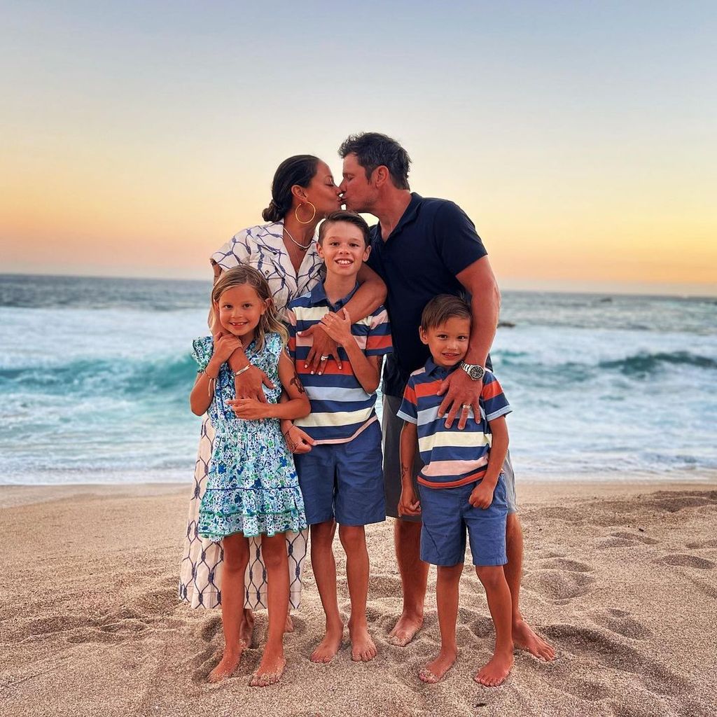 Vanessa and Nick Lachey with their three children, Camden, Phoenix and Brooklyn