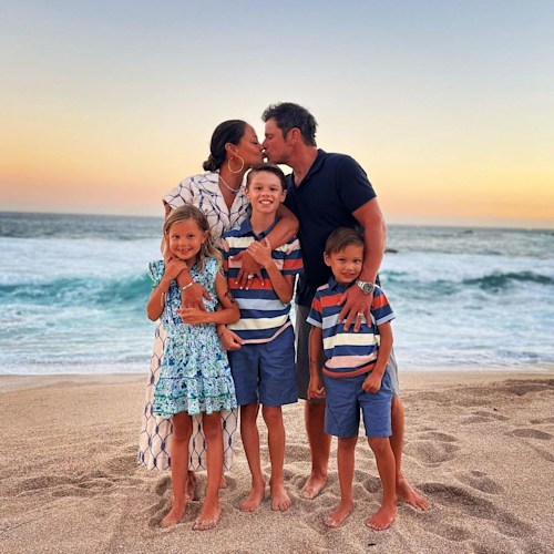 Vanessa and Nick Lachey with their three children, Camden, Phoenix and Brooklyn