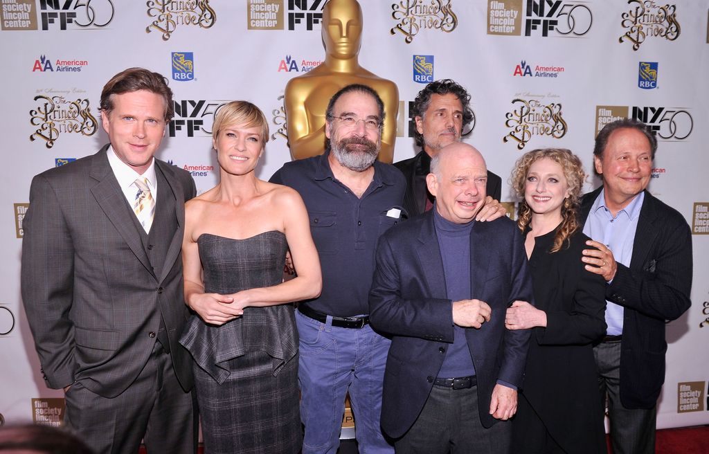 Cary Elwes, Robin Wright, Rob Reiner, Chris Sarandon, Wallace Shawn, Carol Kane, and Billy Crystal attend the 25th anniversary screening & cast reunion of "The Princess Bride" during the 50th New York Film Festival at Alice Tully Hall on October 2, 2012 in New York City. 