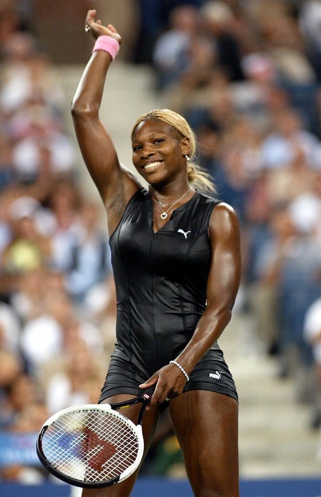 A blonde babe: Serena was seeded No.1 in 2002