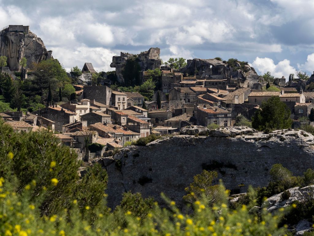 Un coup du village français de Les Baux de Provence