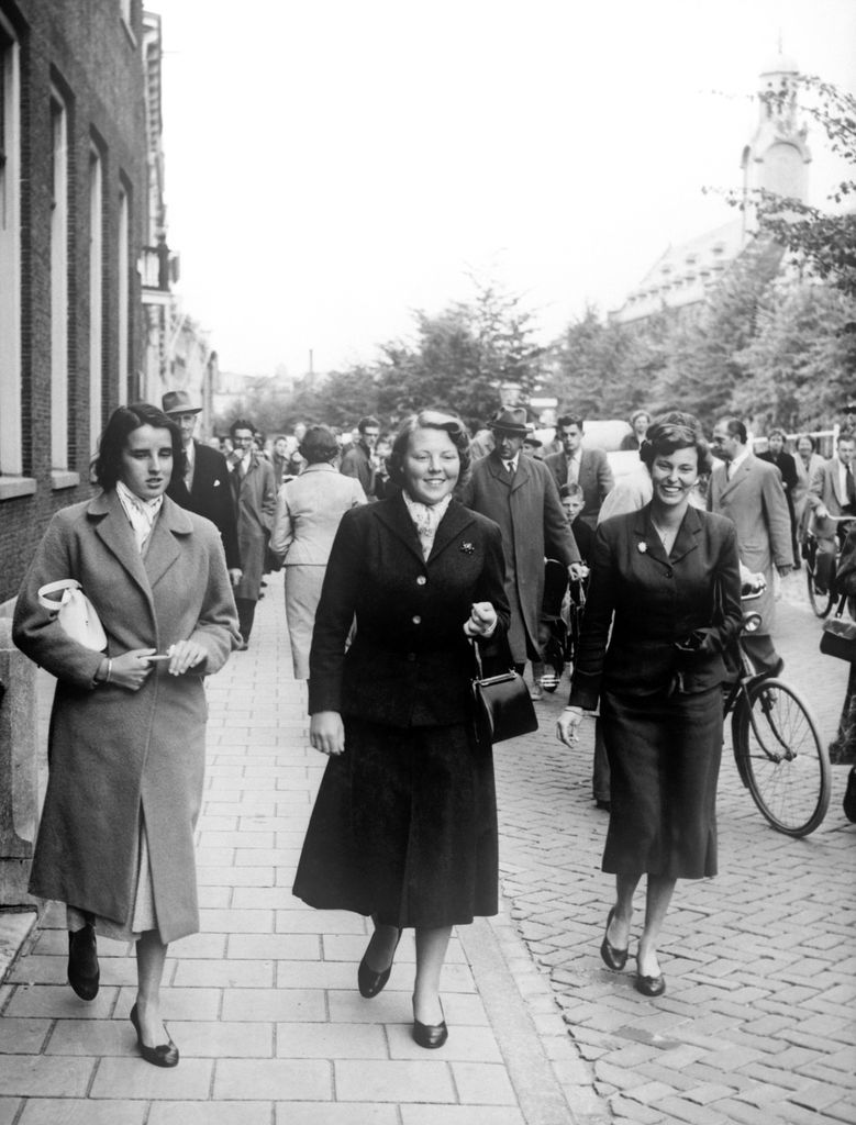 Princess Beatrix in her university days in the 1950s