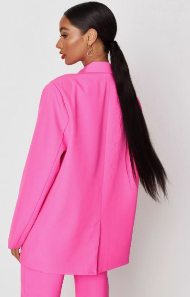 missguided pink blazer