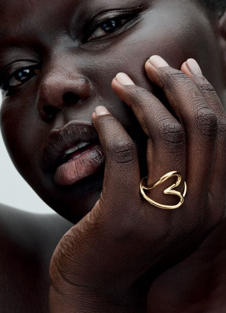 Organically Shaped Heart Ring from Pandora