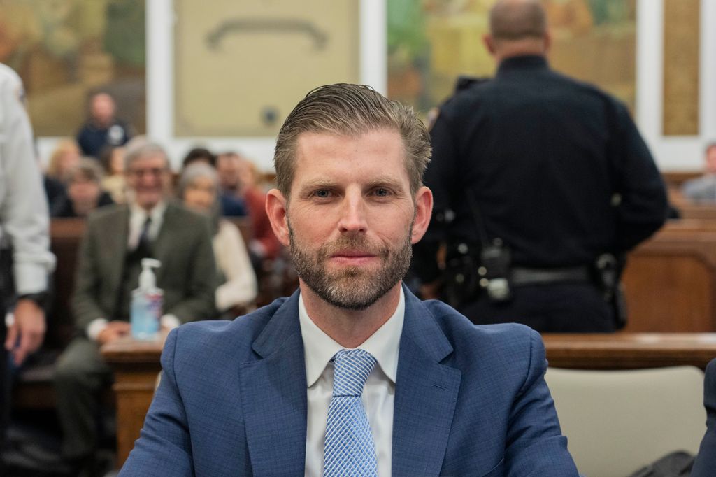 photo of eric trump in court