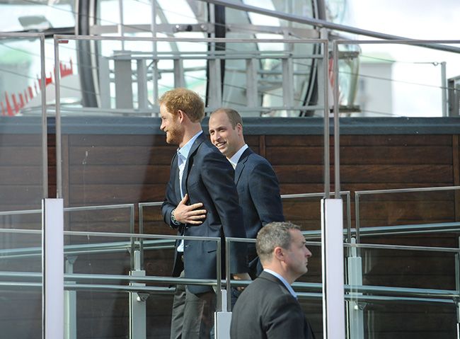 Prince William and Prince Harry on the London Eye