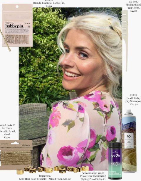 holly willoughby hair up