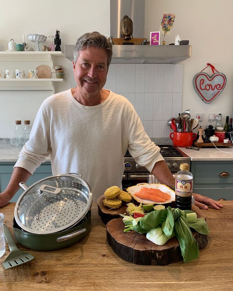 John Torode and Lisa Faulkner's kitchen is so chic