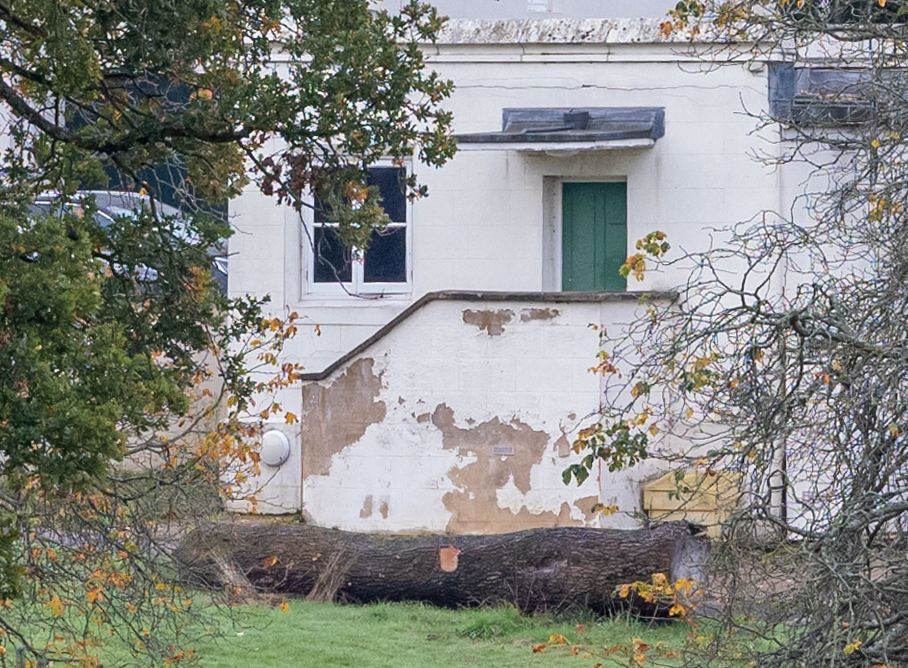 The Royal Lodge in Windsor Great park. More paint and damp taking its toll on Prince Andrews house due to poor maintenance