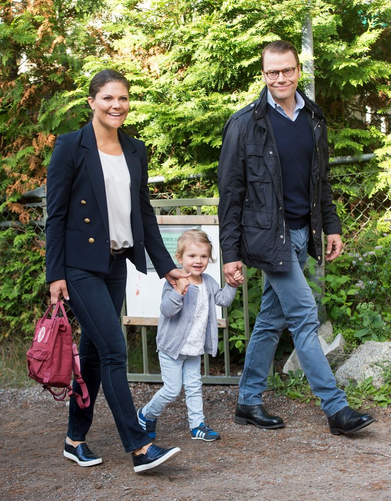 Princess Estelle's first day at school