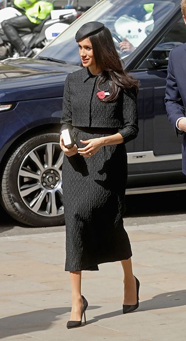 meghan markle black outfit