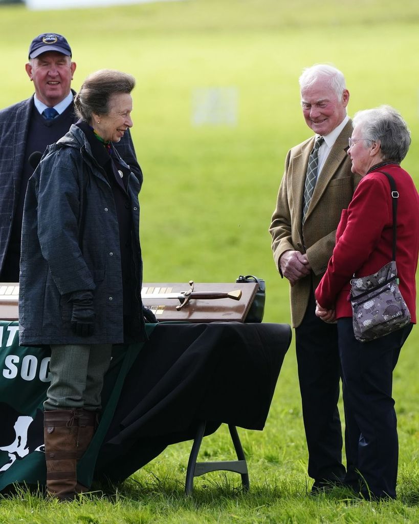 The Princess appeared in good spirits as she chatted with attendees