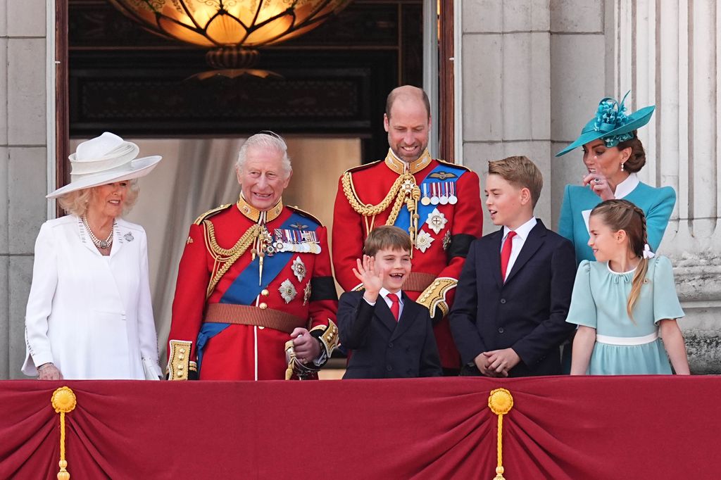 Prince Louis loved being on the balcony