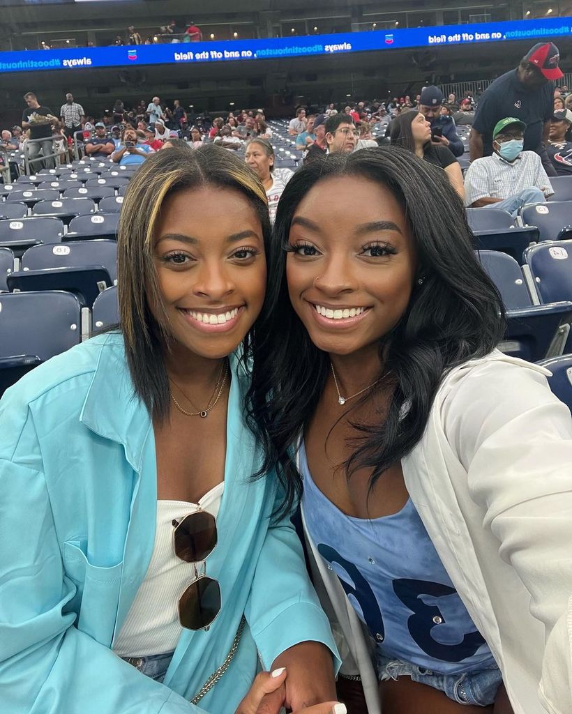 Inside Simone Biles' close-knit relationship with lookalike sister ...