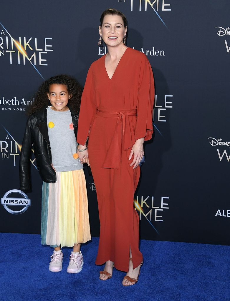 Ellen Pompeo with her daughter Stella in 2018