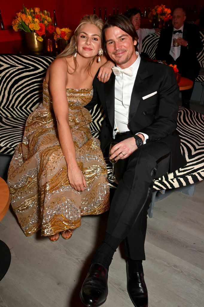 Tamsin Egerton and Josh Hartnett at the 2024 Vanity Fair Oscar party on March 10, 2024 in California