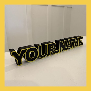 Star Wars Nameplate