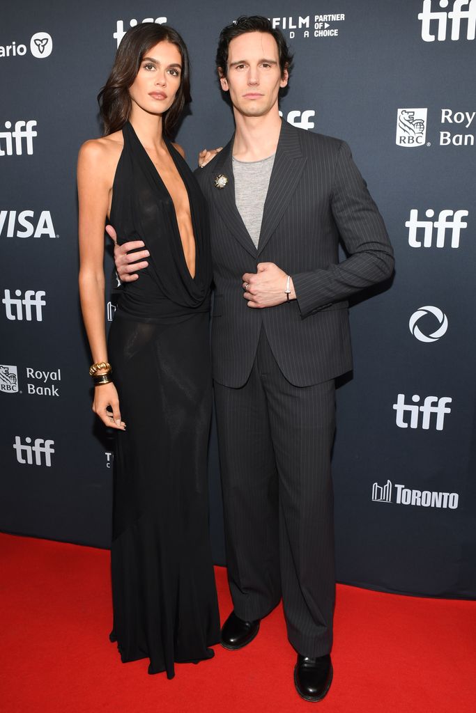 Kaia Gerber and Cory Michael Smith attended the premiere of 'Saturday Night; during the 2024 Toronto International Film Festival 