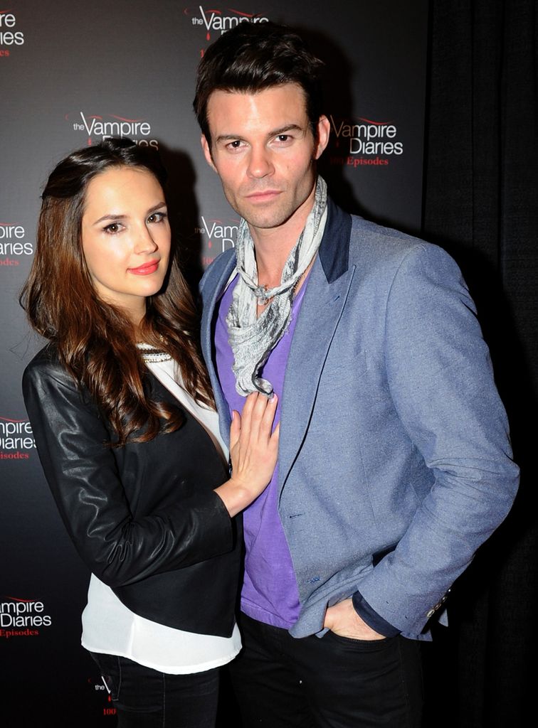 Rachael Leigh Cook and Daniel Gillies attend The Vampire Diaries 100th Episode Celebration in 2013