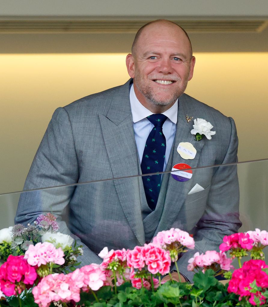 Mike Tindall watching the horses race at Royal Ascot day 2