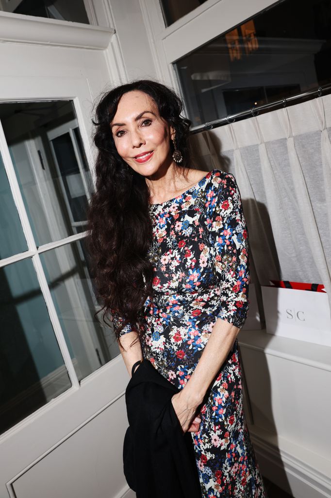 Marie Helvin posing for HELLO!'s Power List party in London 