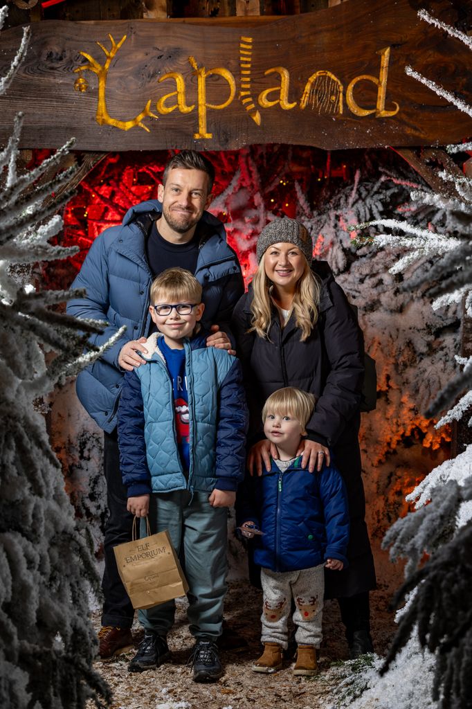 Chris Ramsey, Rosie Ramsey and family visit Lapland UK