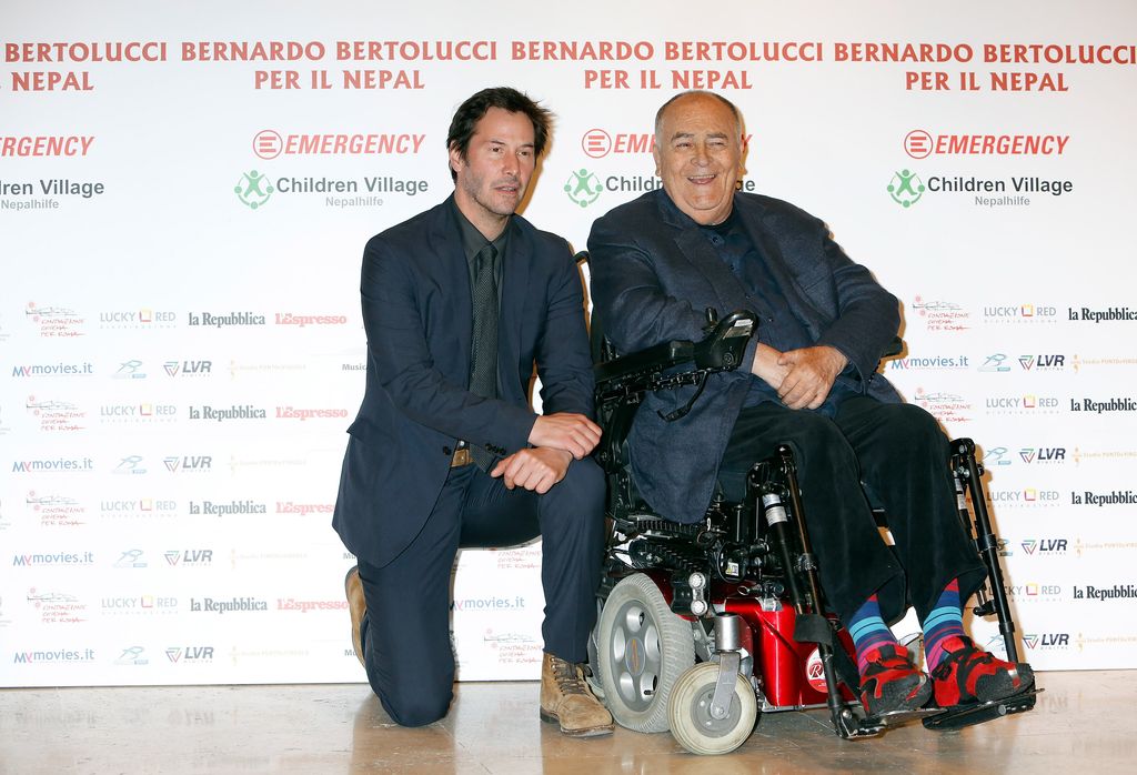 Keanu Reeves and Bernardo Bertolucci attend 'Piccolo Buddha' Charity Screening