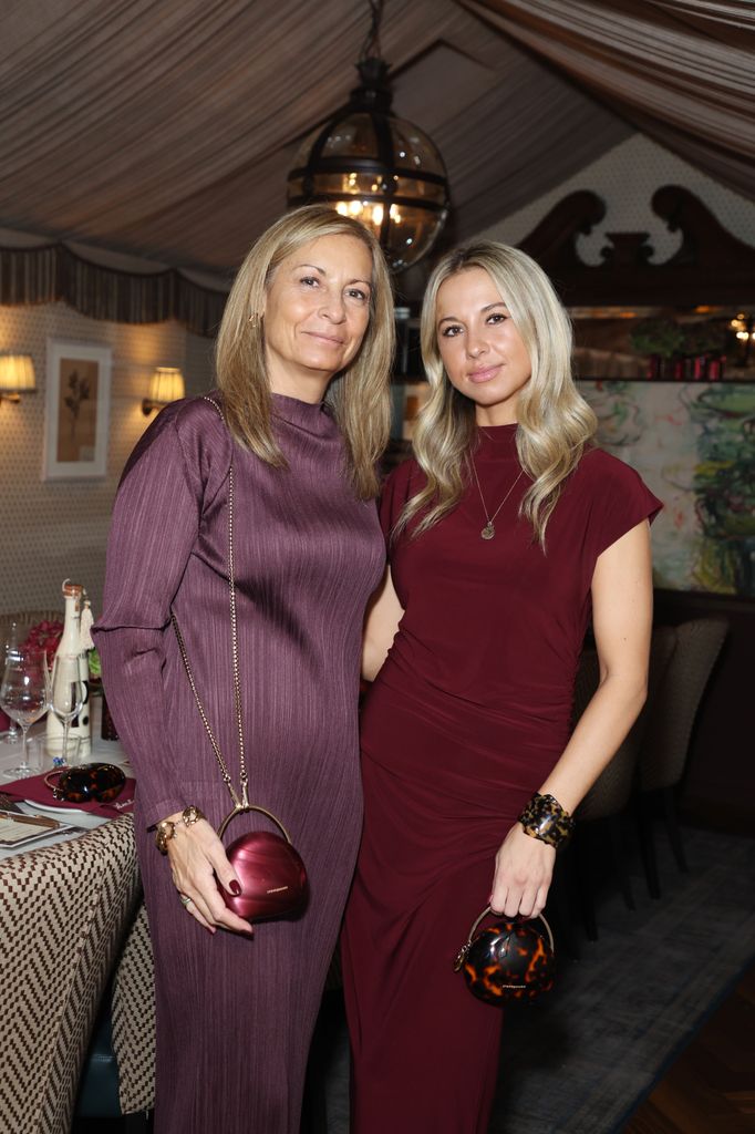 Susan Stille and Holly Stille  attend the Stone & Mason AW24 Collection Dinner at Julies, Holland Park on November 06, 2024 in London, England. (Photo by Dave Benett/Hoda Davaine/Dave Benett/Getty Images for Stone & Mason)