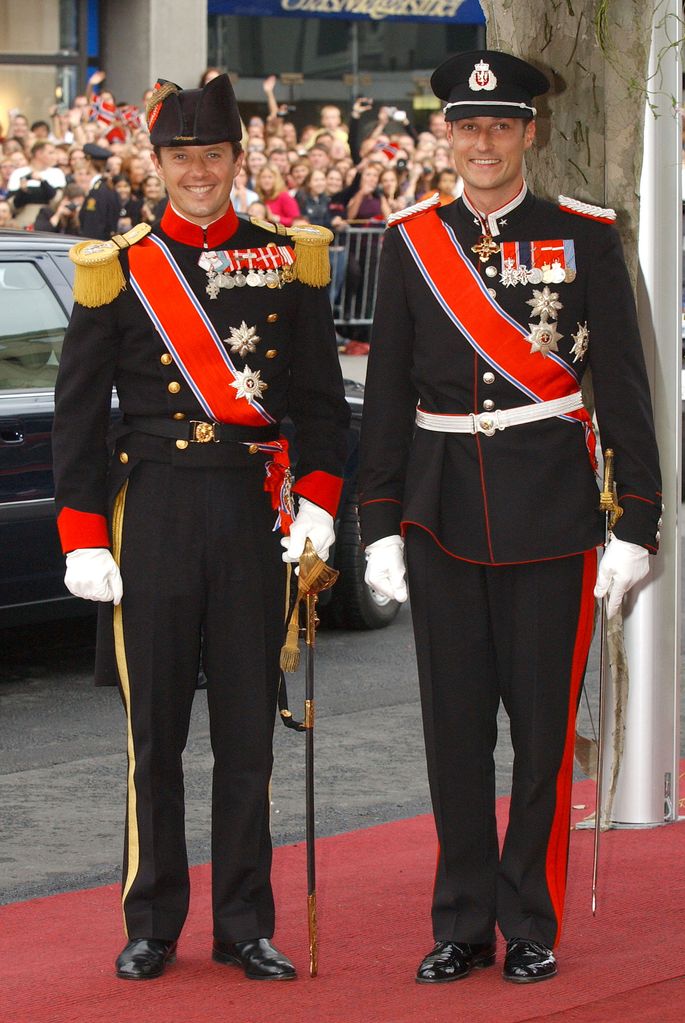 Frederik and Haakon dressed in military uniform