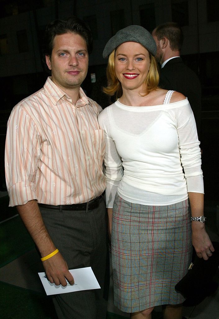 Elizabeth Banks and husband Max Handelman attend the world premiere of the Universal Feature "Wimbledon" at the Academy of Motion Pictures Arts and Sciences on September 13, 2004 in Beverly Hills, California