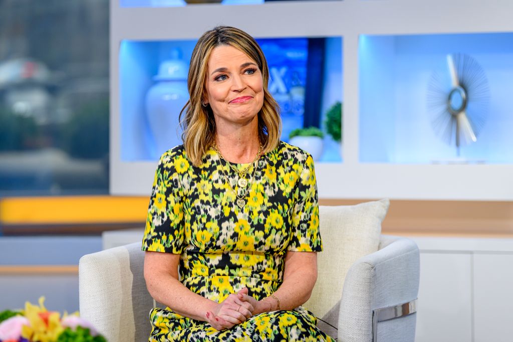 Kunjungan Savannah Guthrie "Rubah & teman" Untuk membahas buku barunya "Kebanyakan apa yang Tuhan lakukan: refleksi tentang mencari dan menemukan cintanya di mana -mana" di Fox News Channel Studios pada 27 Februari 2024 di New York City.