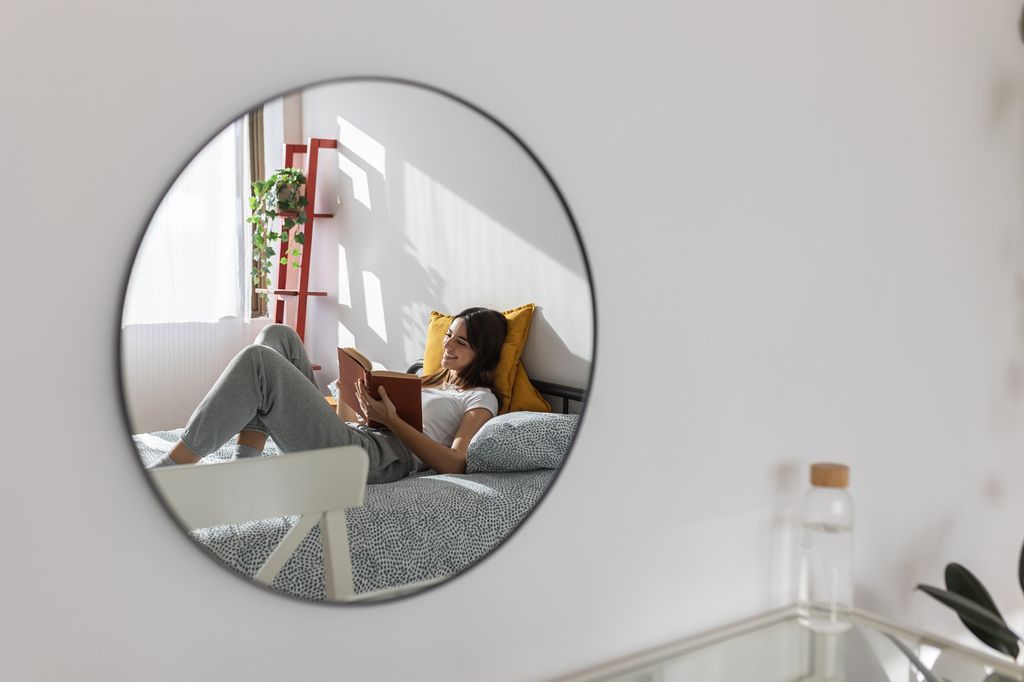 Kimberley advises against positioning mirrors opposite windows or doors