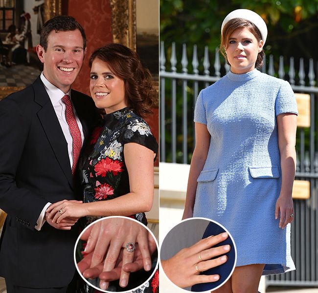 princess eugenie clear nails official events