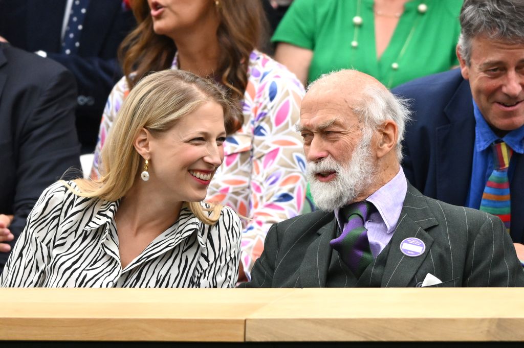  Lady Gabriella Kingston and Prince Michael of Kent attend day two of the Wimbledon 