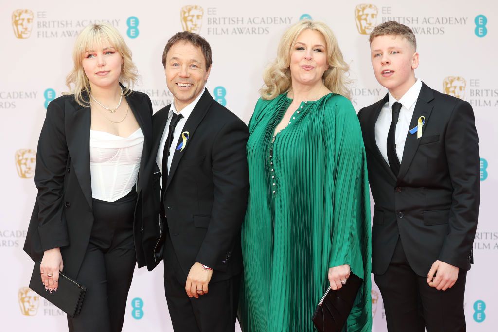Stephen Graham and Hannah Walters with their children Grace and Alfie