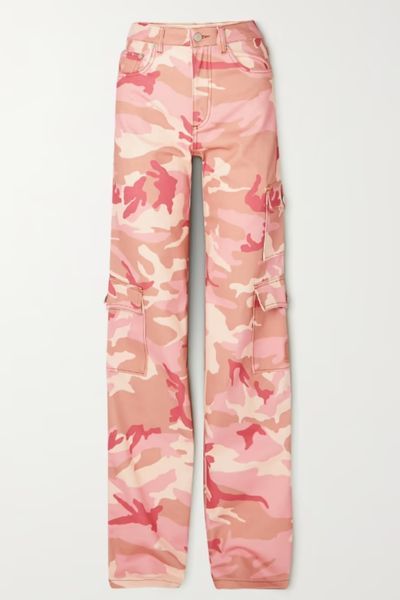 alessandra rich pink cargo trousers