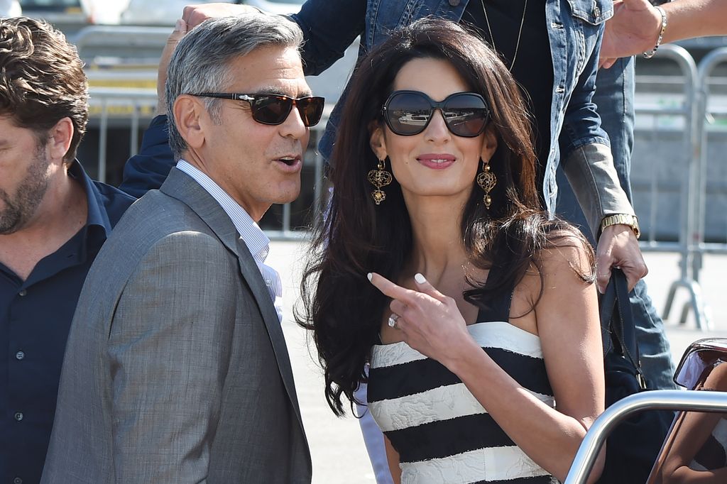  George Clooney and Amal Alamuddin arrive in Venice 