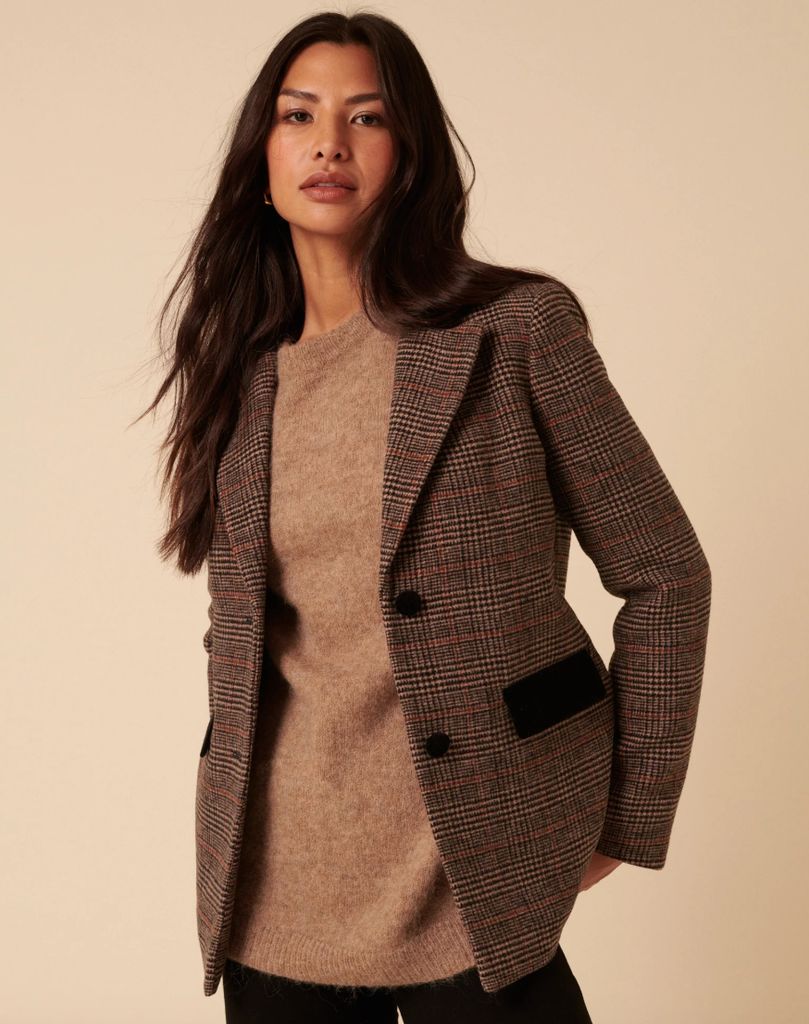 Nobody's Child Heritage Check Single Breasted Blazer