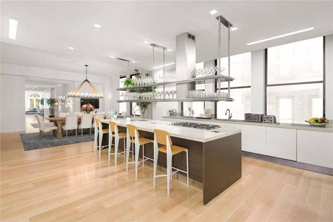 Jennifer Lopez New York penthouse kitchen