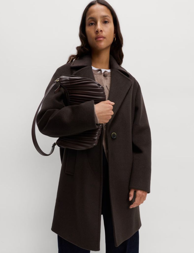 Marks & Spencer brown coat