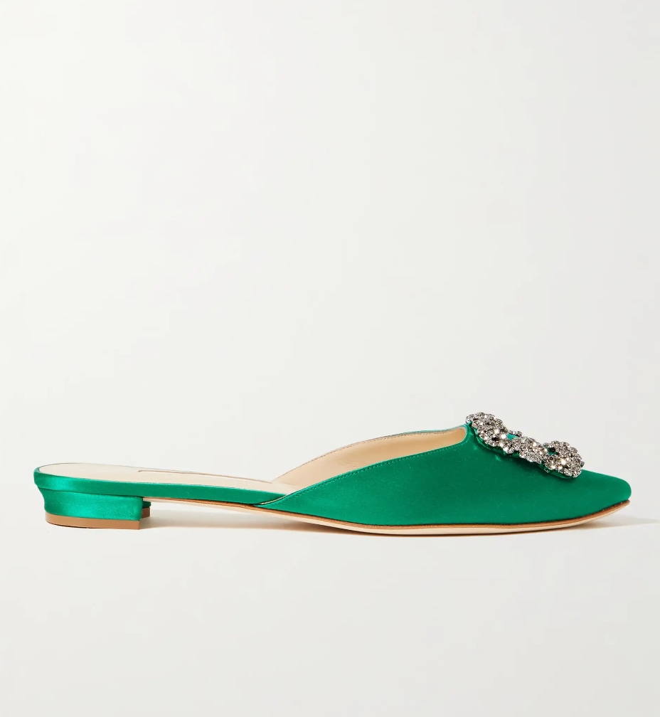 Hangisi Embellished Satin Slippers