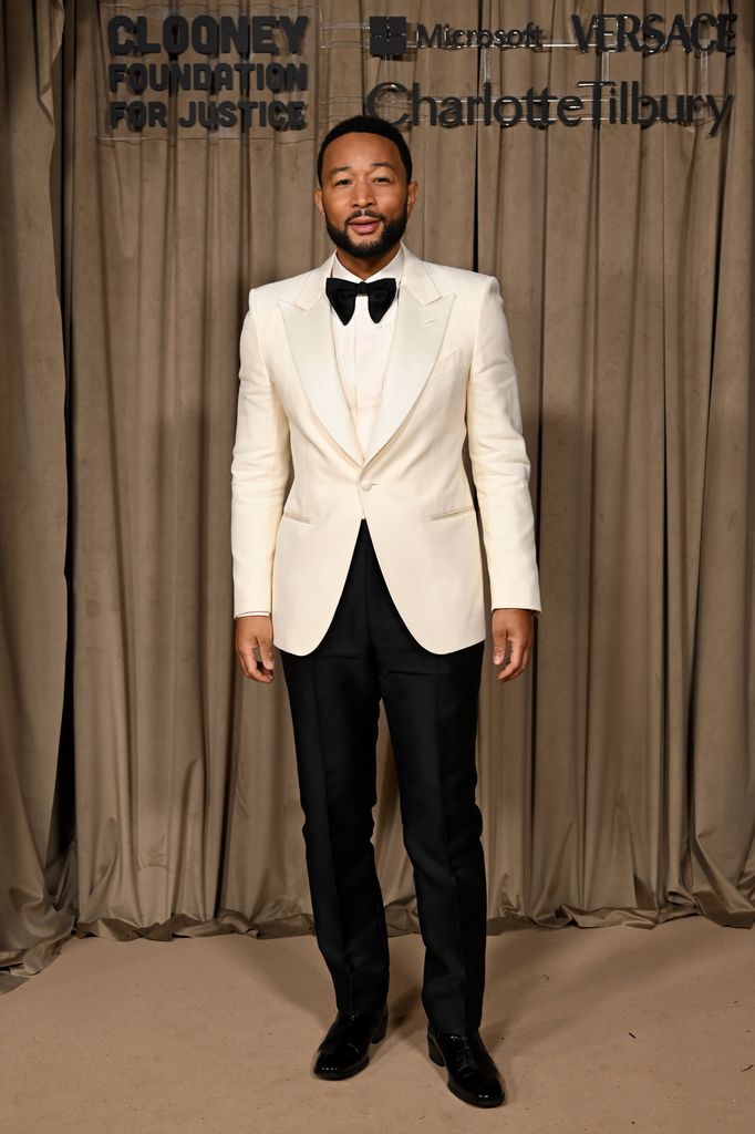 John Legend attends the Clooney Foundation for Justice's The Albies at the Natural History Museum on October 03, 2025 in London, England