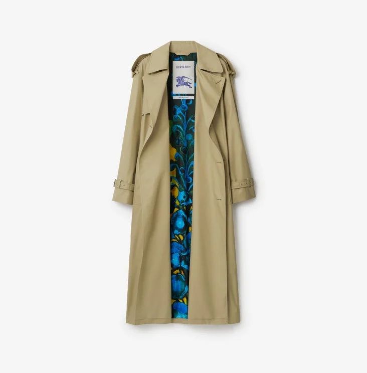  The Castleford trench coat with illustrated lining by Holly Mills