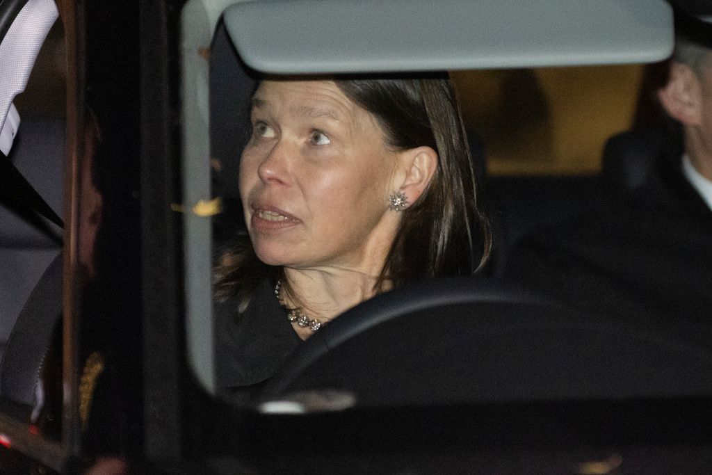 Lady Sarah Chatto leaves King Charles's birthday party