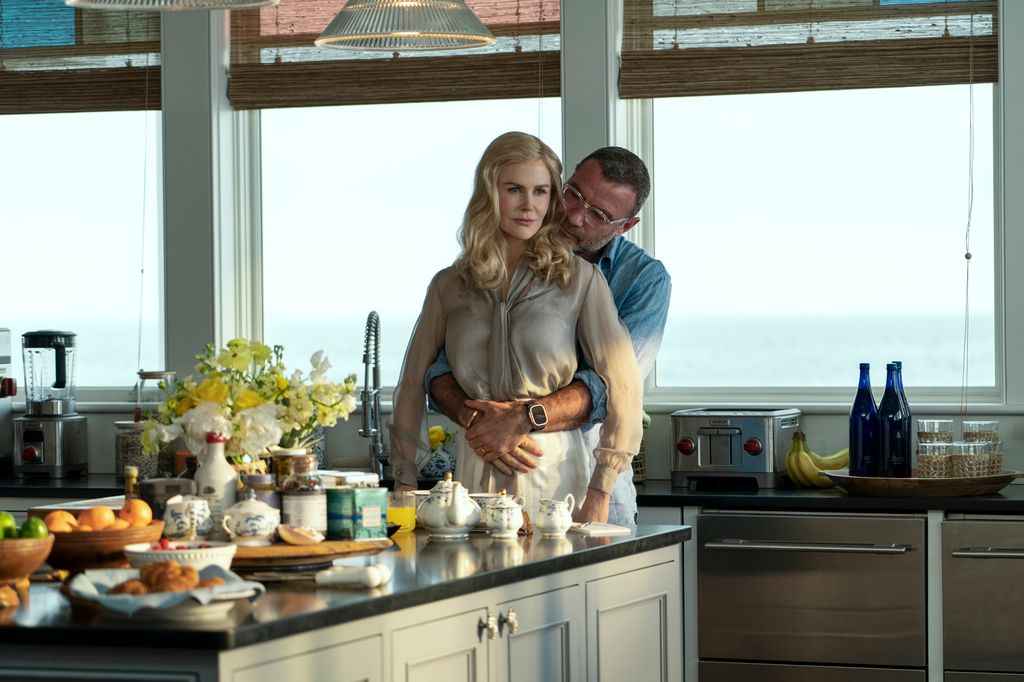 Nicole Kidman as Greer Winbury and Liev Schreiber as Tag Winbury in The Perfect Couple