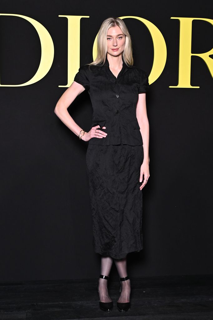 Elizabeth Debicki  attends the Christian Dior Womenswear Spring/Summer 2024 show as part of Paris Fashion Week  on September 26, 2023 in Paris, France. (Photo by Stephane Cardinale - Corbis/Corbis via Getty Images)